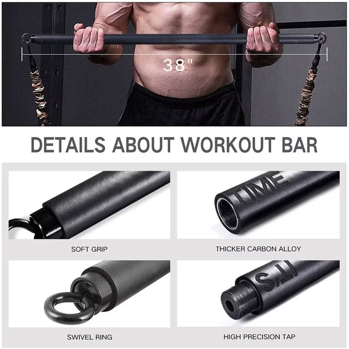 Adjustable Resistance Bands Bench Press Pull Rope Chest Builder Workout Equipment Arm Expander Resistance Training for Home Gym