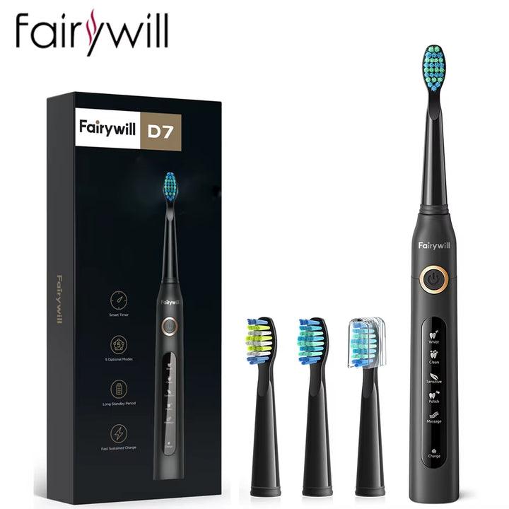 Electric Sonic Toothbrush USB Charge FW-507 Rechargeable Waterproof Electronic Tooth Brushes Replacement Heads Adult