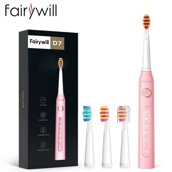 Electric Sonic Toothbrush USB Charge FW-507 Rechargeable Waterproof Electronic Tooth Brushes Replacement Heads Adult